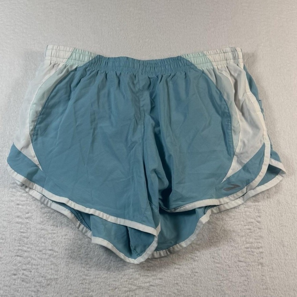 Brooks Running Shorts Womens Medium Blue 3 In Inseam Lined Athletic Running